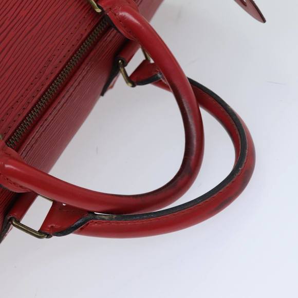 LOUIS VUITTON Epi Speedy 30 Hand Bag Castilian Red M43007 LV Auth 76072 - Picture 7 of 16